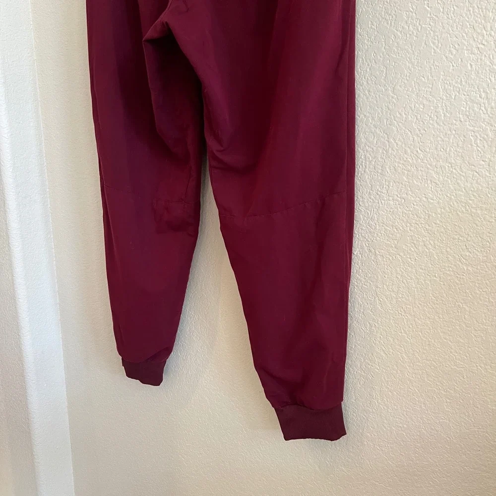 Figs‎ Tansen Jogger Scrub Pants Size XL Burgundy Maroon